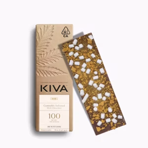 5mg Kiva 'S'mores' Milk Chocolate Bar 100mg THC total